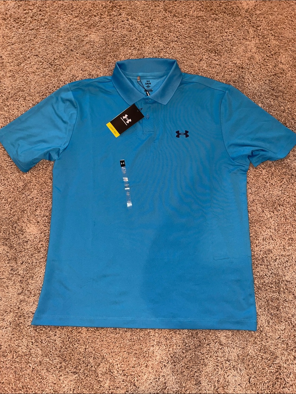 NWT Under Armour Men’s Blue Performance Golf Polo size large